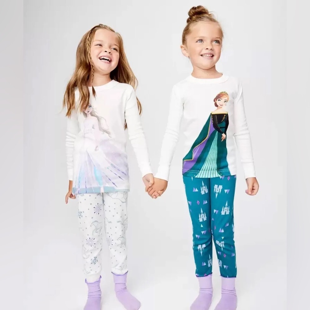 Hanna Andersson pajamas set disney frozen princess Anna long sleeve tee pants - Picture 3 of 9